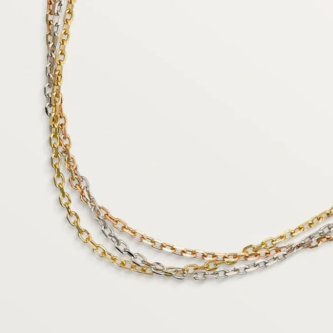 Collana Trinity – Oro bianco, oro giallo, oro rosa – Cartier