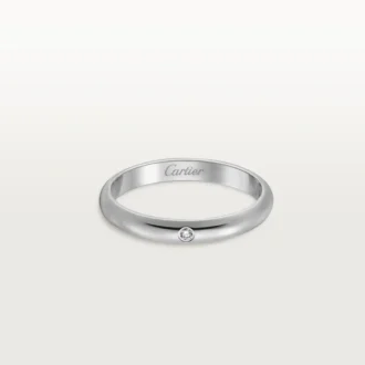Fede nuziale 1895 – Platino, diamanti – Cartier