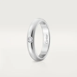 Fede nuziale 1895 – Platino, diamanti – Cartier