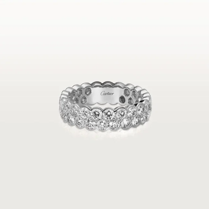 Fede nuziale Broderie De Cartier – Oro bianco, diamanti – Cartier