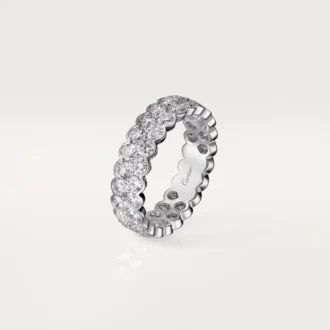 Fede nuziale Broderie De Cartier – Oro bianco, diamanti – Cartier