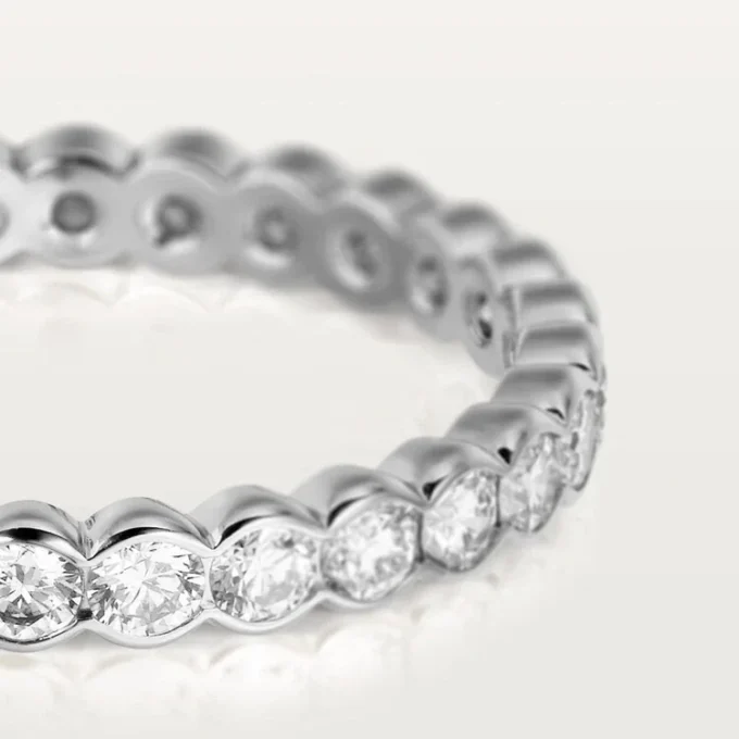 Fede nuziale Broderie De Cartier – Oro bianco, diamanti – Cartier