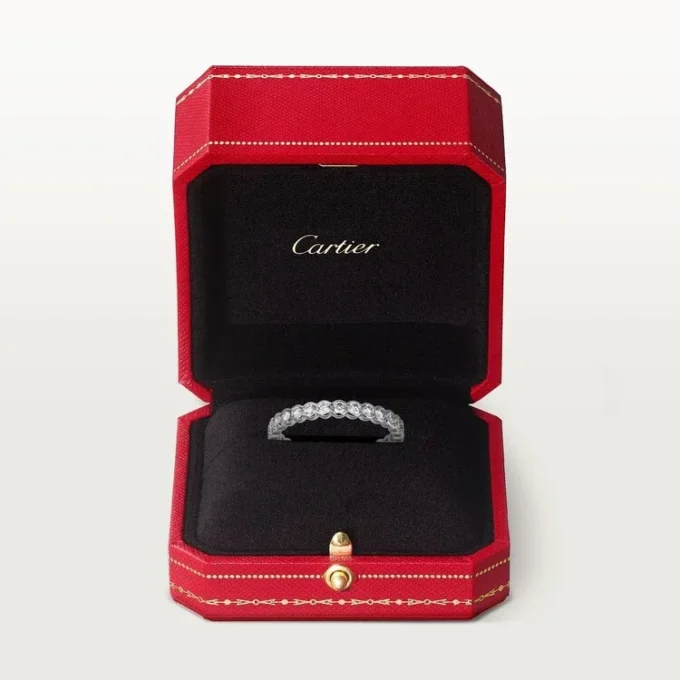 Fede nuziale Broderie De Cartier – Oro bianco, diamanti – Cartier
