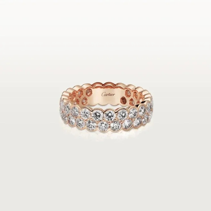 Fede nuziale Broderie De Cartier – Oro rosa, diamanti – Cartier