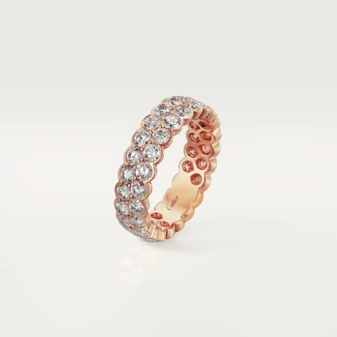 Fede nuziale Broderie De Cartier – Oro rosa, diamanti – Cartier