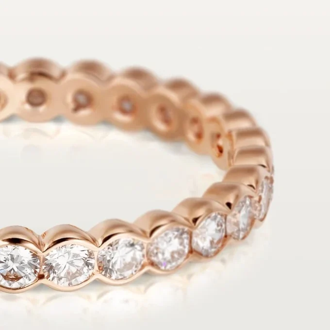 Fede nuziale Broderie De Cartier – Oro rosa, diamanti – Cartier
