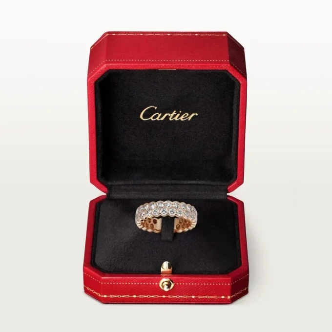 Fede nuziale Broderie De Cartier – Oro rosa, diamanti – Cartier