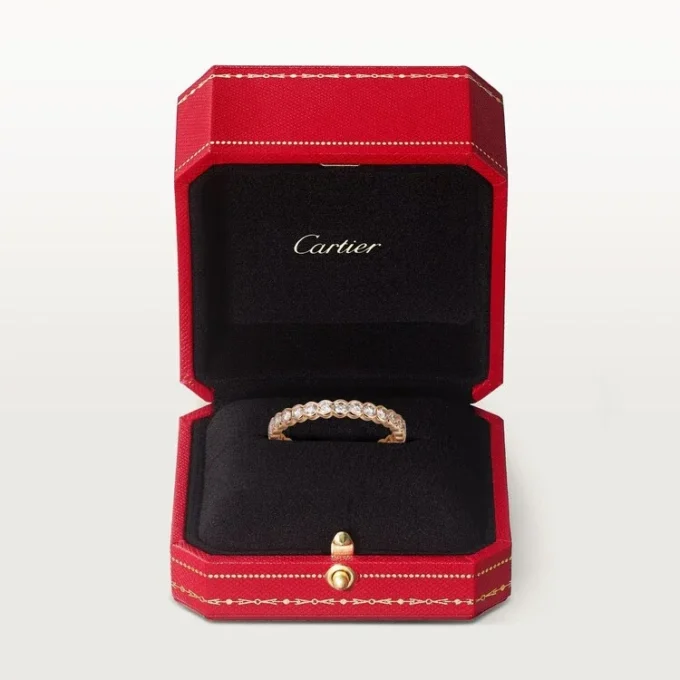 Fede nuziale Broderie De Cartier – Oro rosa, diamanti – Cartier