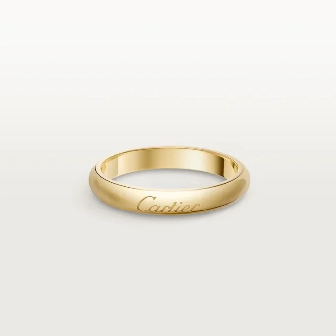 Fede nuziale C De Cartier, larghezza 3 mm