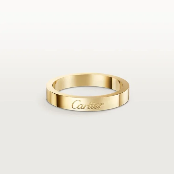 Fede nuziale C De Cartier, larghezza 3 mm