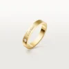 Fede nuziale C De Cartier, larghezza 3 mm, 1 diamante