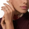 Fede nuziale C De Cartier, larghezza 3 mm, 1 diamante