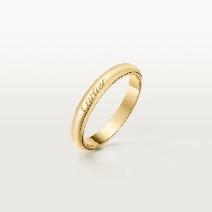 Fede nuziale C De Cartier, larghezza 3 mm