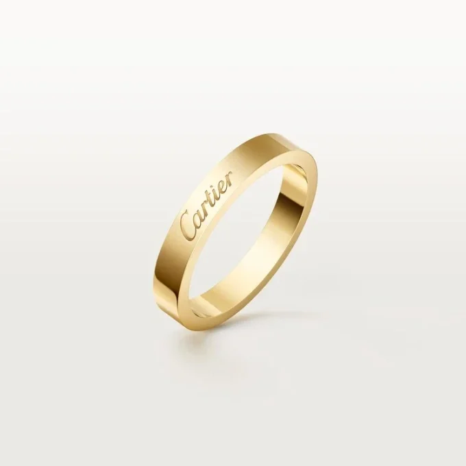 Fede nuziale C De Cartier, larghezza 3 mm