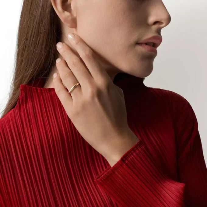 Fede nuziale C De Cartier, larghezza 3 mm