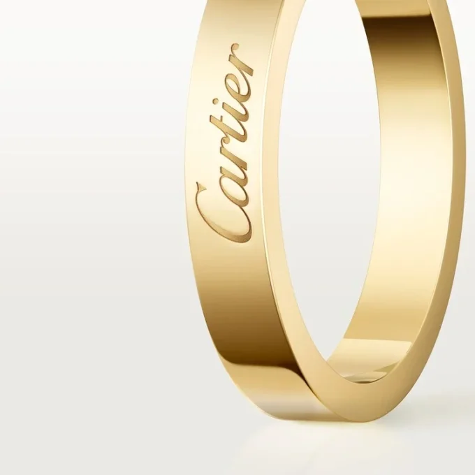 Fede nuziale C De Cartier, larghezza 3 mm
