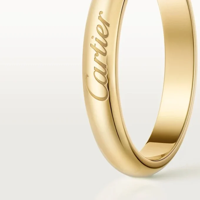 Fede nuziale C De Cartier, larghezza 3 mm