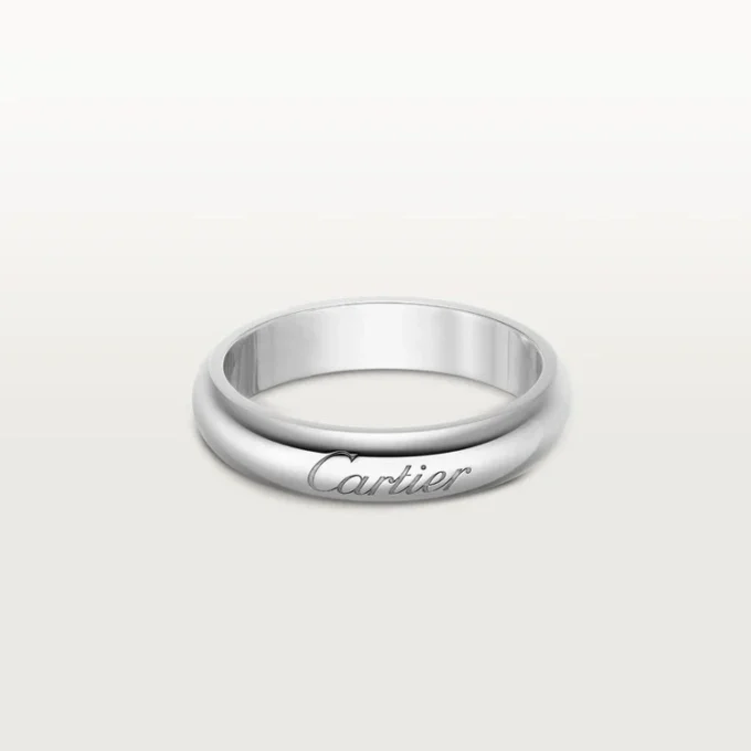 Fede nuziale C De Cartier, larghezza 4 mm
