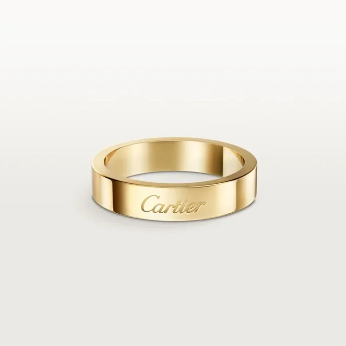 Fede nuziale C De Cartier, larghezza 4 mm