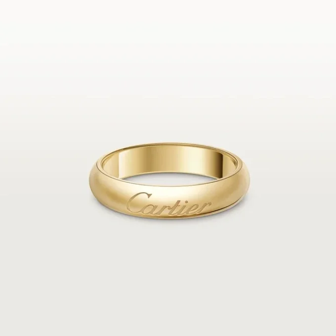 Fede nuziale C De Cartier, larghezza 4 mm