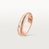 Fede nuziale C De Cartier, larghezza 4 mm, 1 diamante