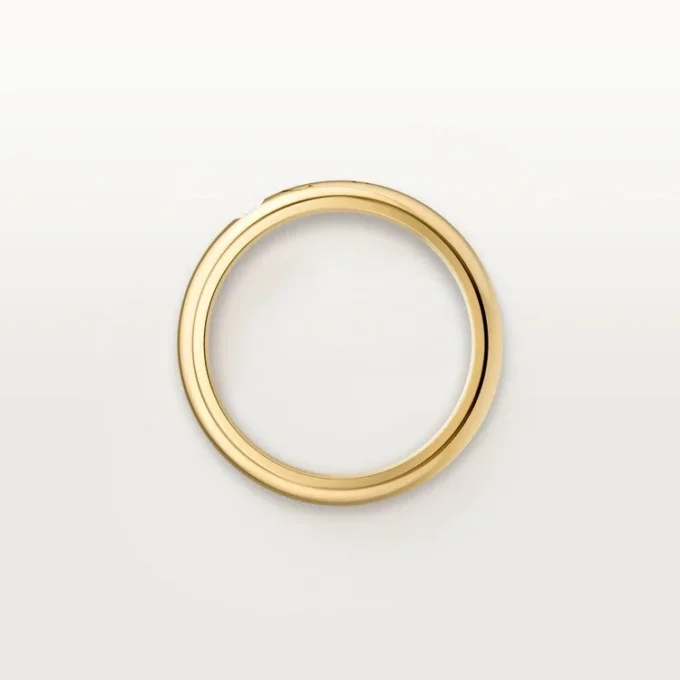 Fede nuziale C De Cartier, larghezza 4 mm, 1 diamante