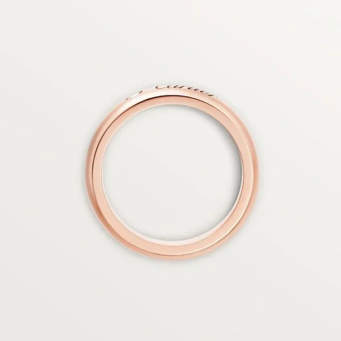 Fede nuziale C De Cartier, larghezza 4 mm, 1 diamante