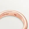 Fede nuziale C De Cartier, larghezza 4 mm, 1 diamante