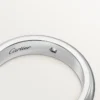 Fede nuziale C De Cartier, larghezza 4 mm, 1 diamante