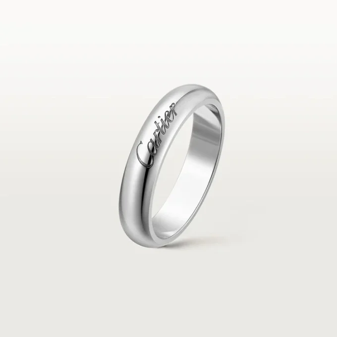 Fede nuziale C De Cartier, larghezza 4 mm