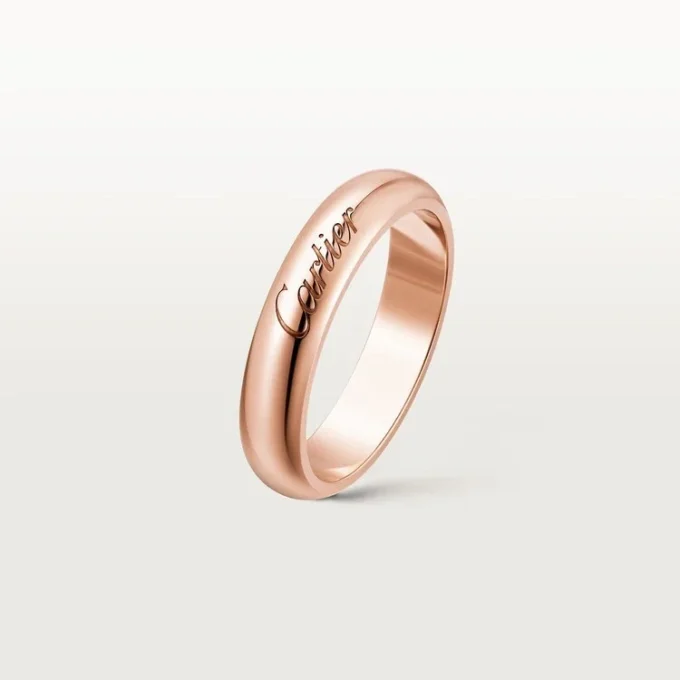 Fede nuziale C De Cartier, larghezza 4 mm