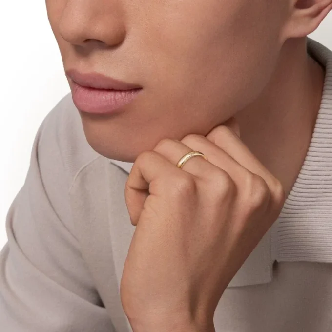 Fede nuziale C De Cartier, larghezza 4 mm