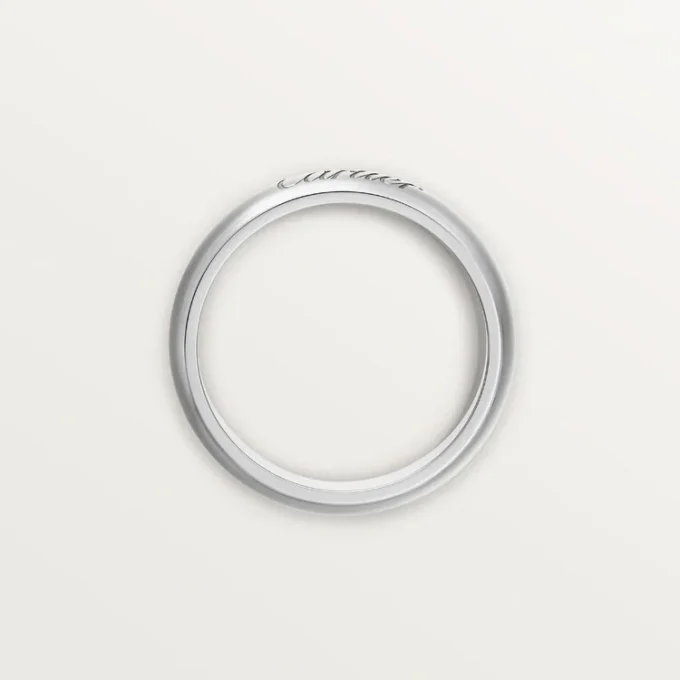 Fede nuziale C De Cartier, larghezza 4 mm
