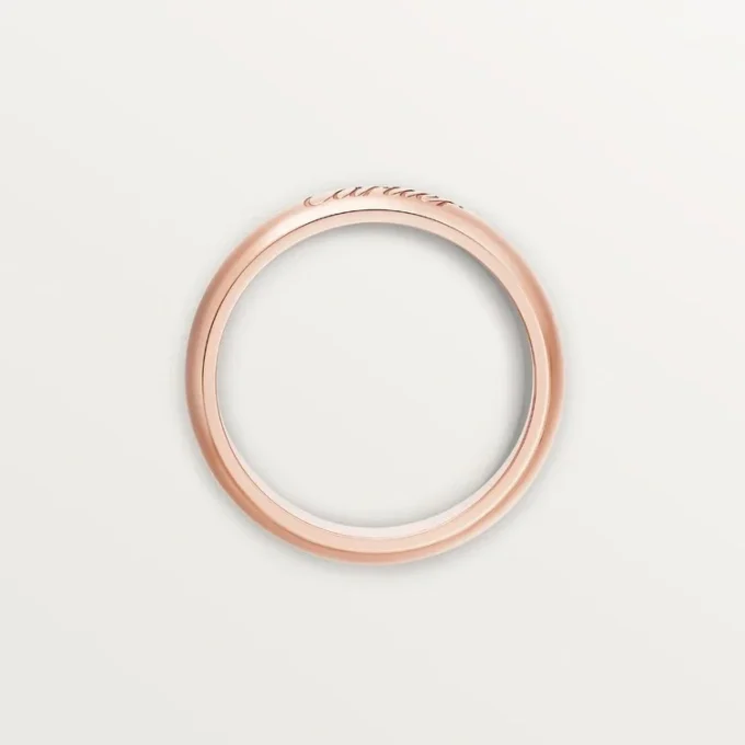 Fede nuziale C De Cartier, larghezza 4 mm