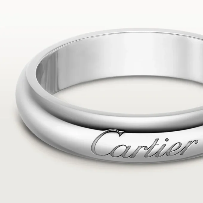 Fede nuziale C De Cartier, larghezza 4 mm