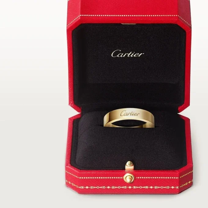 Fede nuziale C De Cartier, larghezza 4 mm