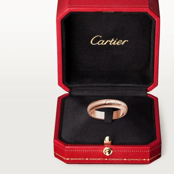Fede nuziale C De Cartier, larghezza 4 mm
