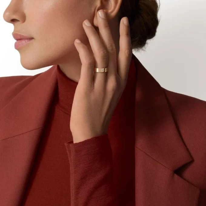 Fede nuziale C De Cartier, larghezza 5 mm, 1 diamante