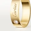 Fede nuziale C De Cartier, larghezza 5 mm, 1 diamante
