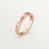 Fede nuziale C De Cartier – Oro rosa, diamanti – Cartier