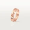 Fede nuziale C De Cartier – Oro rosa, diamanti – Cartier
