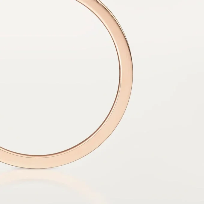 Fede nuziale C De Cartier – Oro rosa, diamanti – Cartier