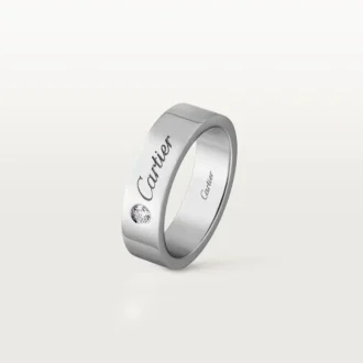 Fede nuziale C De Cartier – Platino, diamanti – Cartier