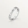 Fede nuziale C De Cartier – Platino, diamanti – Cartier