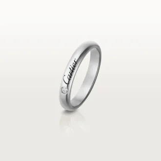 Fede nuziale C De Cartier – Platino, diamanti – Cartier
