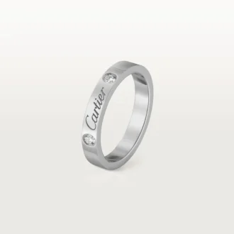 Fede nuziale C De Cartier – Platino, diamanti – Cartier