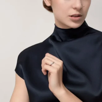 Fede nuziale C De Cartier – Platino, diamanti – Cartier