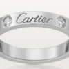 Fede nuziale C De Cartier – Platino, diamanti – Cartier