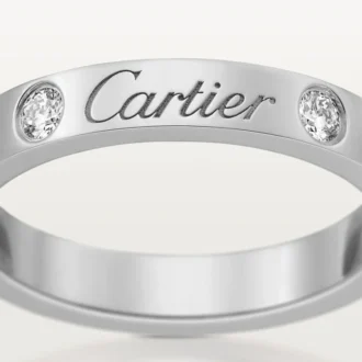 Fede nuziale C De Cartier – Platino, diamanti – Cartier