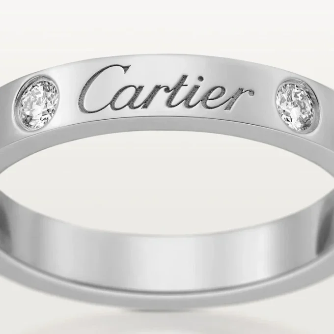 Fede nuziale C De Cartier – Platino, diamanti – Cartier